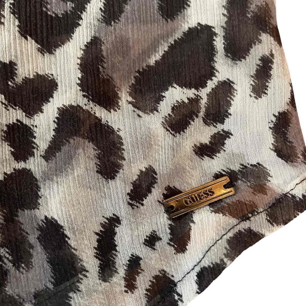Guess Long Sleeve Leopard Print Button-Down Blous… - image 4